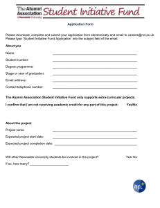 Please download, complete and submit your application form electronically and... Application Form