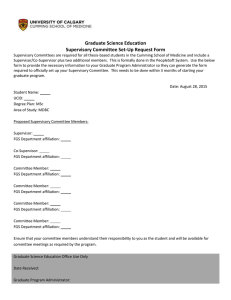 Graduate Science Education Supervisory Committee Set-Up Request Form