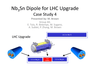 Nb Sn Dipole for LHC Upgrade Case Study 4 3