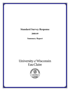 Standard Survey Response  2008-09 Summary Report