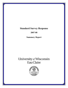 Standard Survey Response  2007-08 Summary Report