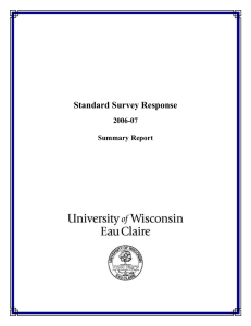Standard Survey Response  2006-07 Summary Report