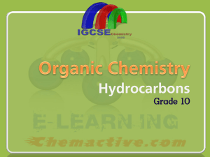 Hydrocarbons Grade 10