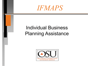 IFMAPS Individual Business Planning Assistance