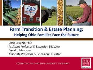 Farm Transition &amp; Estate Planning: Helping Ohio Families Face the Future