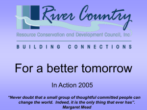 For a better tomorrow In Action 2005