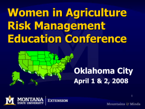 Women in Agriculture Risk Management Education Conference Oklahoma City
