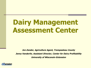Dairy Management Assessment Center