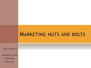 M ARKETING NUTS AND BOLTS