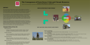 The Consequences of Farm Stress; Crisis and Chronic Resources Clevenger