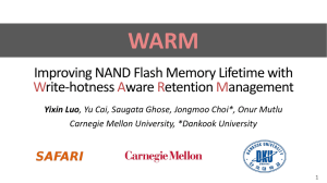 WARM Improving NAND Flash Memory Lifetime with rite-hotness ware