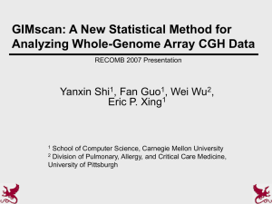 GIMscan: A New Statistical Method for Analyzing Whole-Genome Array CGH Data