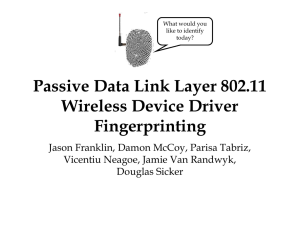 Passive Data Link Layer 802.11 Wireless Device Driver Fingerprinting