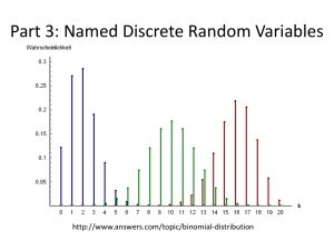 Part 3: Named Discrete Random Variables