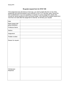 Re-grade request form for STAT 350