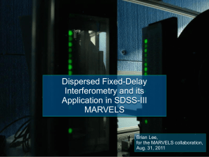 Dispersed Fixed-Delay Interferometry and its Application in SDSS-III MARVELS
