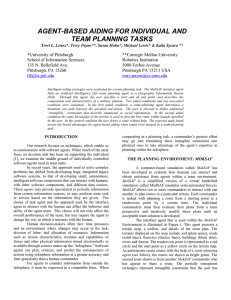 AGENT-BASED AIDING FOR INDIVIDUAL AND TEAM PLANNING TASKS