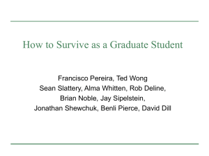 How to Survive as a Graduate Student