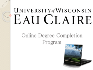 Online Degree Completion Program