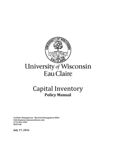 Capital Inventory Policy Manual