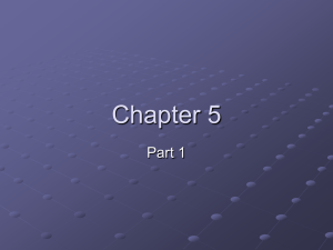 Chapter 5 Part 1