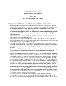 UW-Eau Claire University Center Steering Committee Meeting Minutes June 2, 2009