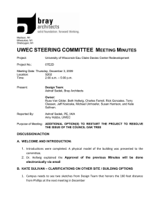 UWEC STEERING COMMITTEE M