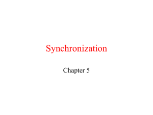Synchronization Chapter 5