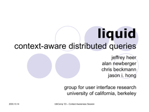 liquid context-aware distributed queries