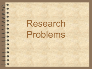 Research Problems