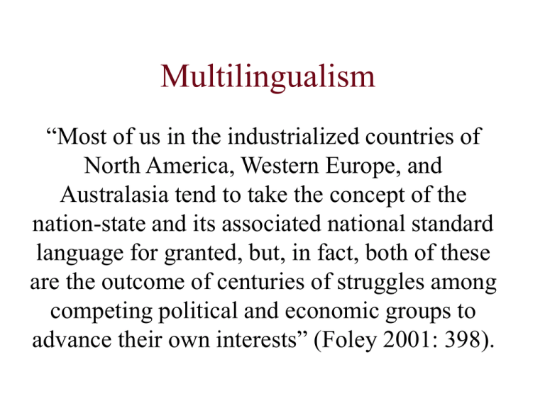 multilingualism essay