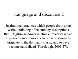 Language and discourse 2