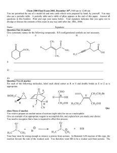 Chem 2500 Final Exam 2003, December 10 ,