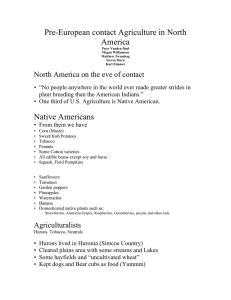 Pre-European contact Agriculture in North America