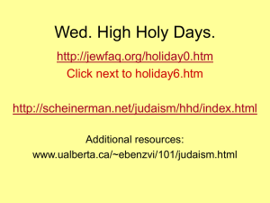 Wed. High Holy Days.   Click next to holiday6.htm