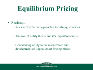 Equilibrium Pricing
