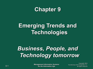 Chapter 9 Emerging Trends and Technologies Business, People, and