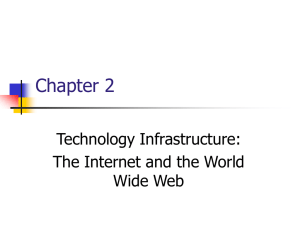 Chapter 2 Technology Infrastructure: The Internet and the World Wide Web