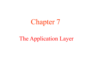 Chapter 7 The Application Layer