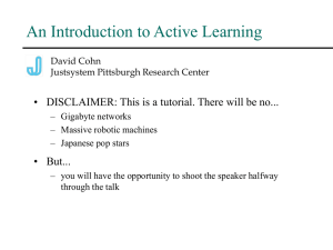 An Introduction to Active Learning