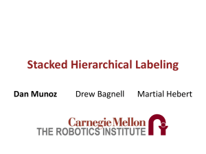 Stacked Hierarchical Labeling Dan Munoz Drew Bagnell Martial Hebert