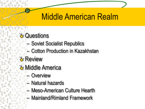 Middle American Realm Questions Review Middle America