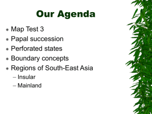 Our Agenda Map Test 3 Papal succession Perforated states