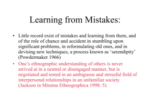 Learning from Mistakes: