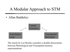 A Modular Approach to STM • Allan Baddeley: