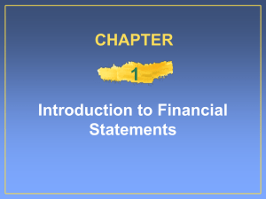 1 Introduction to Financial Statements CHAPTER