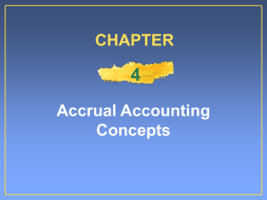 4 Accrual Accounting Concepts CHAPTER