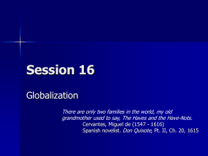 Session 16 Globalization