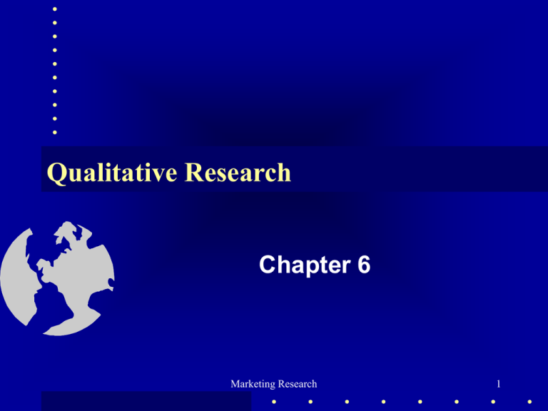 marketing research chapter 6