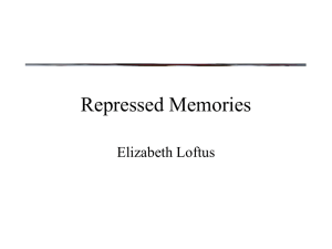 Repressed Memories Elizabeth Loftus